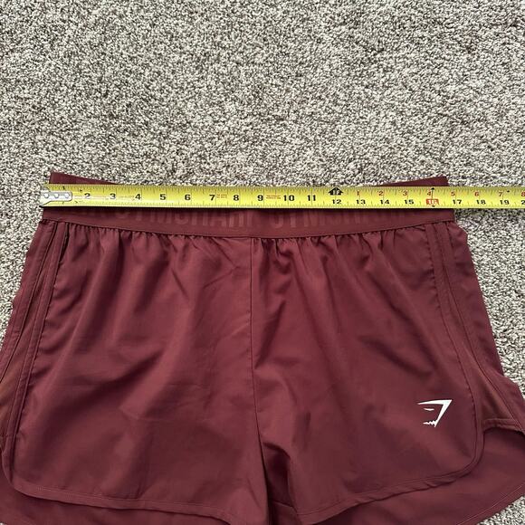 Gymshark maroon red athletic shorts size XL - Picture 8 of 8